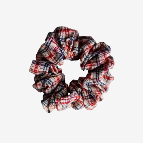 Scrunchie rozmazana krata