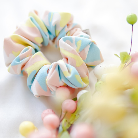 Scrunchie pastelowe moro Scrunchie pastelowe moro