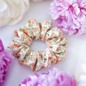 Bawełniana scrunchie drobne kwiaty