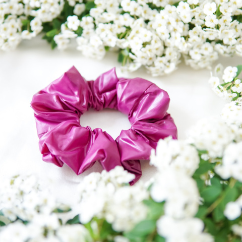 Gumka do olejowania włosów fioletowa