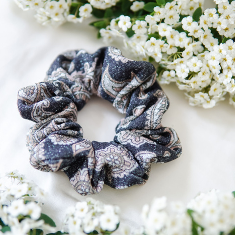 Gumka do włosów brokatowe wzory