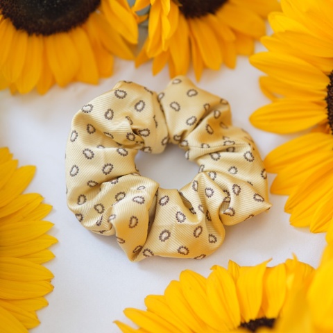 Gumka z jedwabnego krawata oczka paisley