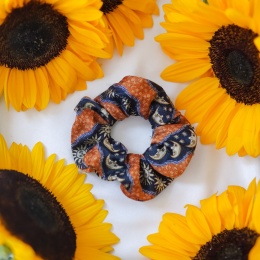 Gumka z jedwabnego krawata słońce i księżyc