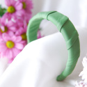 Usztywniana opaska oplatana zielony groszek